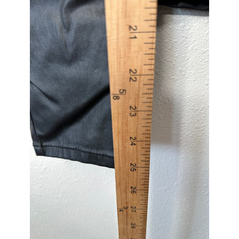1822 Denim Black Shimmer Leatherette Skinny Pant 30 P / 10 P - Picture 16 of 16